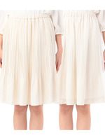 サテンプリーツ×チュールリバーシブルスカート