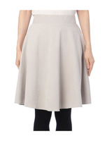 フェイクスエードフレアスカート