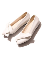 リボンフラットシューズ