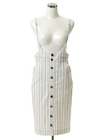 ストライプサスペンダー付スカート