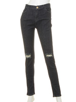 ダメージデニムHWスキニーパンツ