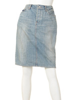 11ozデニム膝丈スカート