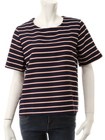 【ECURY】トリコロールボーダートップス