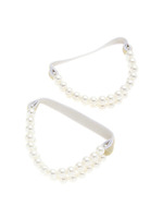 2連パールビーズシューズバンド