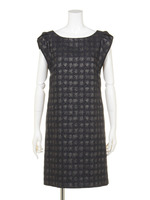 JUSGLITTY Luxeジャガードサックワンピース