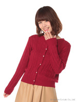 ∞ケーブルカーディガン