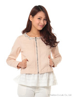 ノーカラービジュージャケット