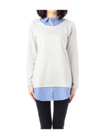 フェイク裏毛チュニックワンピース