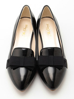 S・前リボンフラット／シューズ