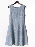 【sweet3月号掲載】【2ndline】裾フレアツイードワンピ CL−0407