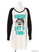 クラフティーキャットラグランワンピース