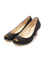 シャイニーオープントゥパンプス