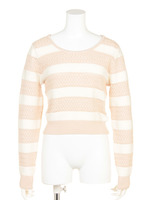ショートボーダーKnit　TOP