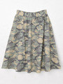 ミディー丈迷彩フレアスカート