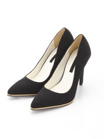 メタルラインポインテッドトゥパンプス