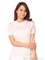 5分袖ハイネックニットP/O