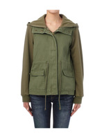 ツイル×裏毛ミリタリージャケット