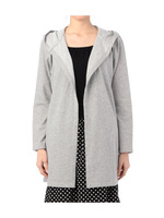 フードつきロングカーディガン