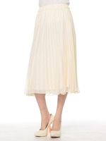 プリーツロングスカート