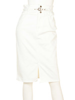 ベルト付タイトスカート