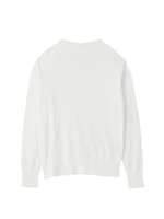 ボトルネックレーヨン混ニット