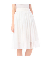 ウエスト異素材切り替えスカート