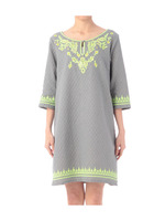 エスニック刺しゅうジャカードワンピース