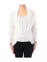 ショールカラーリブ編みニットカーディガン