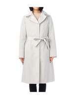 ベルトつき比翼コート