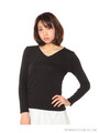 Vネック長袖Ｔシャツ