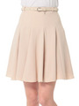 ベルト付きフレアスカート