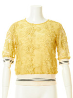 3Dスポーツリブトップス/BLK