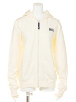 BASIC SWEAT ZIP HOODIE/WHITE