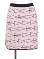 FLAG JQKNIT SKIRT/PINK