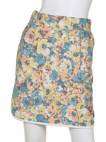 FLOWER TIGHT SKIRT/BLUE