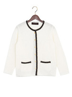 JOC スラブ ラメブレード N/C カーデ/OFF-WHITE