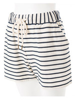 PJ/ボーダーロープショートパンツ/ベリーレッド