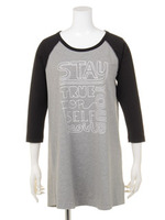 STAY TRUE B/B TEE DRESS/YELLOW