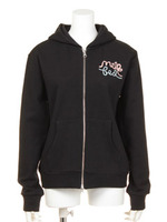 SWEAT ZIP HOODIE ROPY LOGO/ASH