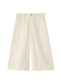 [L]クロップドフレアパンツ/ベージュ(052)