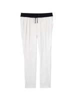 [L]タックテーパードパンツ/ホワイト(003)