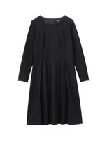 [S]タックスムースワンピース/ブラック(019)