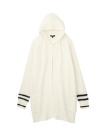 [S]ヤーンニットフード付カーディガン/ネイビー(093)