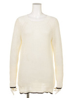 [Salon de Balcony]片畦編みニット/LGRY