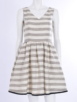 【DUO】 スラブボーダーツイードF&F OP/イエロー