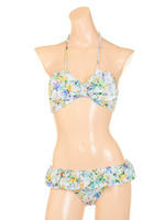 【REBECCA TAYLOR】VIVID Flower/リボンブラビキニ/ネイビー