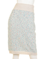 【ROSE BUD】HI-WAIST TIGHT SKIRT/NVYMIX