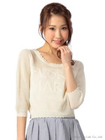 【Tralala】スカラップデザインプルオーバー/ブール