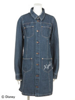 【X-girl Disney Collection】CHEERING DENIM DRESS/INDIGO