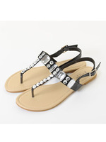 【glifeed】ビジュートングサンダル/ブルー